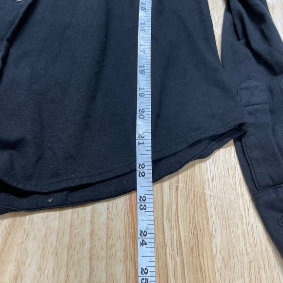 Frank & Eileen NWOT Eileen Woven Button Up in Blackout Stonewashed Denim Size XS - Picture 12 of 13